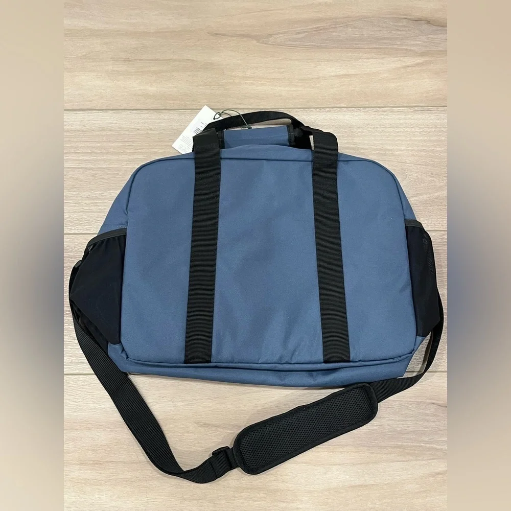 Barbour Arwin Canvas Holdall Duffel Bag Blue Laptop Weekender NEW